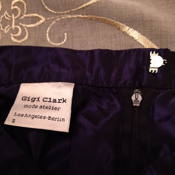 Gigi Clark, Gorgeous Iridescent Purple Full Circle Maxi Skirt, Small - Picture 2 of 16